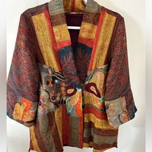 Soft Surroundings Desert Rose Kimono Cardigan jacket
